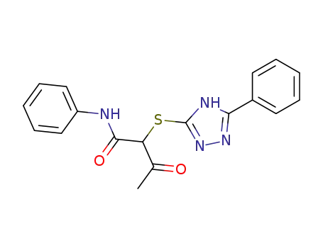 Butanamide, 3-oxo-N-phenyl-2-[(5-phenyl-1H-1,2,4-triazol-3-yl)thio]-