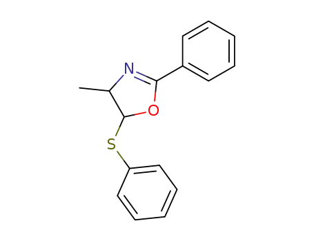 Oxazole, 4,5-dihydro-4-methyl-2-phenyl-5-(phenylthio)-