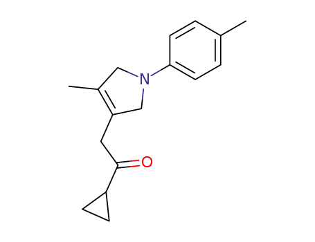 Molecular Structure of 545435-10-7 (3-(2-cyclopropyl-2-oxoethyl)-2,5-dihydro-4-methyl-1-(4-methylphenyl)-1H-pyrrole)
