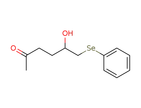 2-Hexanone, 5-hydroxy-6-(phenylseleno)-