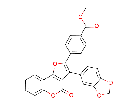 3-(1,3-benzodioxol-5-yl)-2-(4-methoxycarbonylphenyl)-4H-furo[3,2-c][1]benzopyran-4-one
