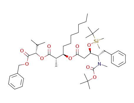 (2S,3R)-3-[(3R,4S)-4-(tert-Butoxycarbonyl-methyl-amino)-3-(tert-butyl-dimethyl-silanyloxy)-5-phenyl-pentanoyloxy]-2-methyl-decanoic acid (S)-1-benzyloxycarbonyl-2-methyl-propyl ester