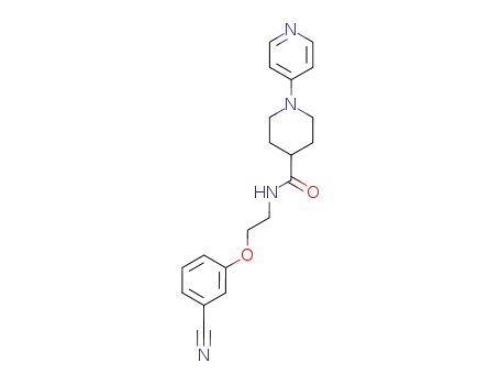 4-Piperidinecarboxamide, N-[2-(3-cyanophenoxy)ethyl]-1-(4-pyridinyl)-