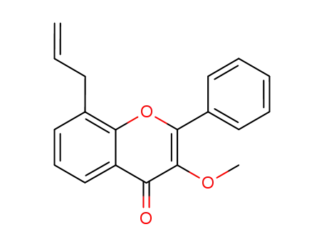 4H-1-Benzopyran-4-one, 3-methoxy-2-phenyl-8-(2-propenyl)-