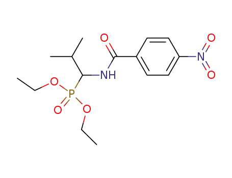 Molecular Structure of 655225-50-6 (Phosphonic acid, [2-methyl-1-[(4-nitrobenzoyl)amino]propyl]-, diethyl
ester)