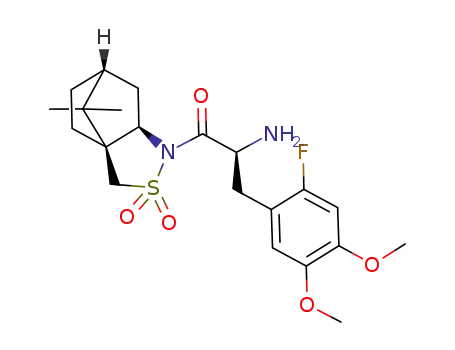 (2R)-N-[(2S)-2-amino-2-(2'-fluoro-4',5'-dimethoxybenzyl)-ethan-1-oyl]bornane-10,2-sultam
