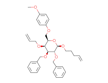 pent-4-enyl 4-O-allyl-2,3-di-O-benzyl-6-O-(4-methoxyphenyl)-β-D-galactopyranoside