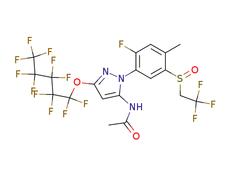 5-acetylamino-1-{2-fluoro-4-methyl-5-(2,2,2-trifluoroethylsulfinyl)phenyl}-3-(1,1,2,2,3,3,4,4,5,5,5-undecafluoropentyloxy)pyrazole