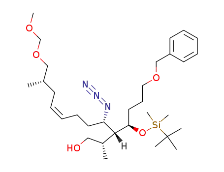 (Z)-(2S,3R,4S,10S)-4-Azido-3-[(R)-4-benzyloxy-1-(tert-butyl-dimethyl-silanyloxy)-butyl]-11-methoxymethoxy-2,10-dimethyl-undec-7-en-1-ol