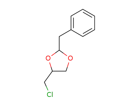 Molecular Structure of 100126-77-0 (2-benzyl-4-chloromethyl[1,3]dioxolane)