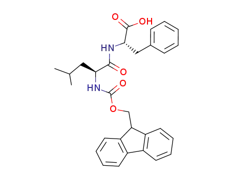 Molecular Structure of 126402-69-5 (L-Phenylalanine, N-[(9H-fluoren-9-ylmethoxy)carbonyl]-L-leucyl-)