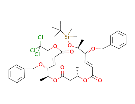 (E)-(4R,5S)-4-Benzyloxy-5-(tert-butyl-dimethyl-silanyloxy)-hex-2-enoic acid (S)-2-[(E)-(1S,2R)-2-benzyloxy-1-methyl-4-(2,2,2-trichloro-ethoxycarbonyl)-but-3-enyloxycarbonyl]-1-methyl-ethyl ester