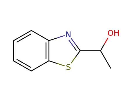 Molecular Structure of 17147-80-7 (2-Benzothiazolemethanol,alpha-methyl-(7CI,8CI,9CI))