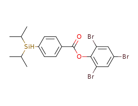 Molecular Structure of 419573-14-1 (4-diisopropylsilanyl-benzoic acid 2,4,6-tribromo-phenyl ester)