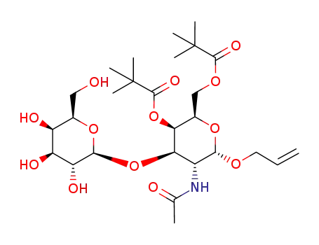 allyl β-D-galactopyranosyl-(1-> 3)-2-acetamido-2-deoxy-4,6-di-O-pivaloyl-α-D-galactopyranoside