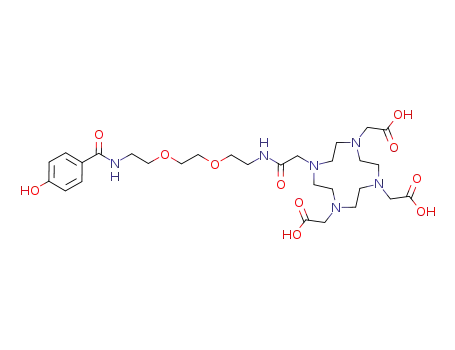 (S)-2,2',2-(10-(1-(4-hydroxyphenyl)-1,12-dioxo-5,8-dioxa-2,11-diazatridecan-13-yl)-1,4,7,10-tetraazacyclododecane-1,4,7-triyl)triacetic acid