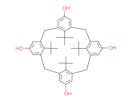 Molecular Structure of 150990-01-5 (5,11,17,23-tetra-tert-butyl-25,26,27,28-tetrahydroxylcalix[4]arene)
