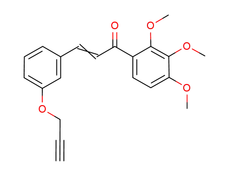 Molecular Structure of 1227420-47-4 (3-(3-prop-2-ynyloxy-phenyl)-1-(2,3,4-trimethoxy-phenyl)-propenone)