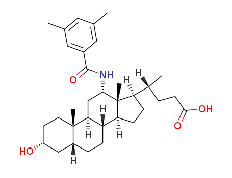 3α-hydroxy-12α-N-(3,5-dimethylbenzoyl)amino-5β-cholan-24-oic acid