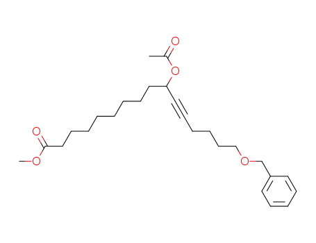 11-Hexadecynoic acid, 10-(acetyloxy)-16-(phenylmethoxy)-, methyl
ester