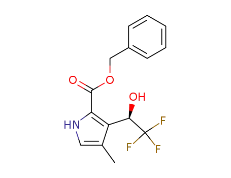 benzyl 4-methyl-3-((R)-2,2,2-trifluoro-1-hydroxyethyl)pyrrole-2-carboxylate
