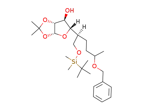 (3aR,5S,6S,6aR)-5-[(S)-4-Benzyloxy-1-(tert-butyl-dimethyl-silanyloxymethyl)-pentyl]-2,2-dimethyl-tetrahydro-furo[2,3-d][1,3]dioxol-6-ol