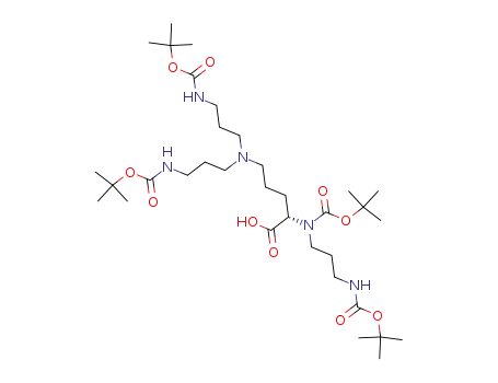 Molecular Structure of 464926-00-9 (N-ALPHA-BOC-N-ALPHA-N-DELTA-N-DELTA-TRIS(3-BOC-AMINOPROPYL)-L-ORNITHINE)