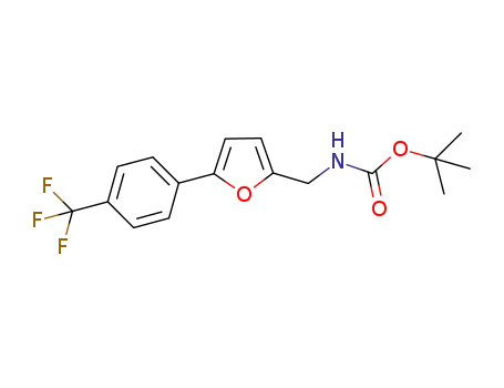 tert-butyl ({5-[4-(trifluoromethyl)phenyl]furan-2-yl}methyl)carbamate