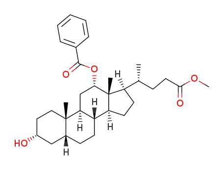 (3α,5β,12α)-12-(benzoyloxy)-3-hydroxycholan-24-oic acid methyl ester
