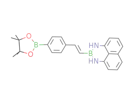 Molecular Structure of 1245706-97-1 ((E)-2-(4-(4,4,5,5-tetramethyl-1,3,2-dioxaborolan-2-yl)styryl)-2,3-dihydro-1H-naphtho[1,8-de][1,3,2]diazaborinine)