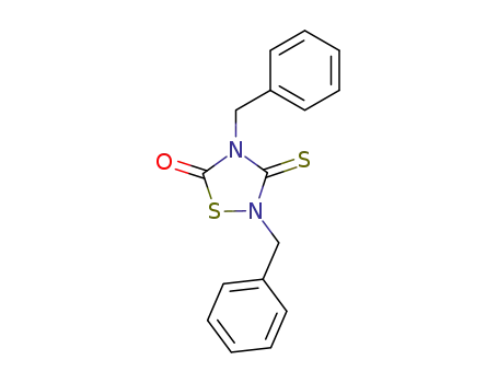 Molecular Structure of 72966-20-2 (2,4-DIBENZYL-5-OXOTHIADIAZOLIDINE-3-THIONE)