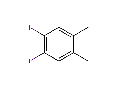 Molecular Structure of 41694-36-4 (1,2,3-triiodo-4,5,6-trimethylbenzene)