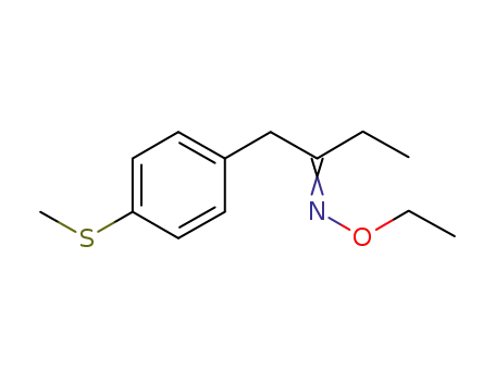 Molecular Structure of 1204749-72-3 (2-N-ethoxyimino-1-(4-methylthiophenyl)butane)