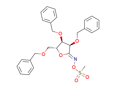 (Z)-(2,3,5-tri-O-benzyl-D-ribofuranosylidene)amino methanesulfonate