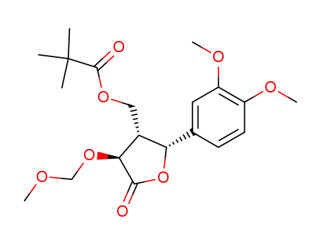 (2S,3R,4R)-2-methoxymethoxy-4-(3,4-dimethoxyphenyl)-3-pivaloyloxymethyl-4-butanolide