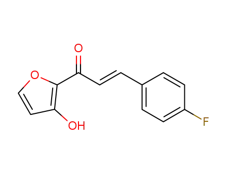 (2E)-3-(4-fluorophenyl)-1-(3-hydroxyfuran-2-yl)prop-2-en-1-one