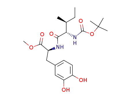 (S)-2-((2S,3S)-2-tert-Butoxycarbonylamino-3-methyl-pentanoylamino)-3-(3,4-dihydroxy-phenyl)-propionic acid methyl ester