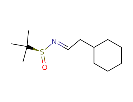 (S)-N-[(1E)-2-cyclohexylethylidene]-2-methylpropane-2-sulfinamide