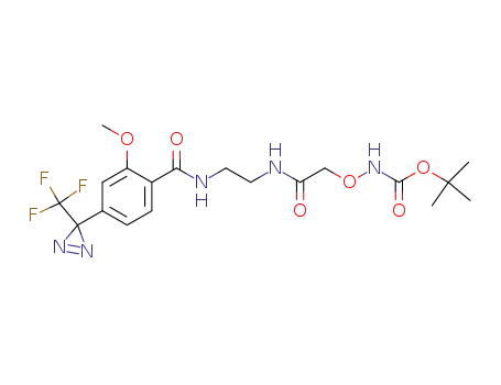 3-Oxa-2,6,9-triazadecanoic acid,
10-[2-methoxy-4-[3-(trifluoromethyl)-3H-diazirin-3-yl]phenyl]-5,10-dioxo-,
1,1-dimethylethyl ester