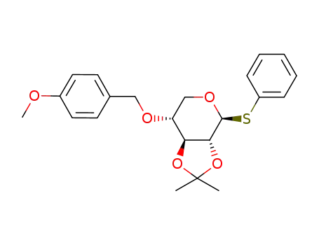 (3aR,4S,7R,7aS)-7-(4-Methoxy-benzyloxy)-2,2-dimethyl-4-phenylsulfanyl-tetrahydro-[1,3]dioxolo[4,5-c]pyran