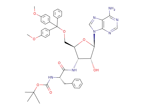 3'-(N-tert-butyloxycarbonyl-L-phenylalanyl-amido)-3'-deoxy-5'-O-(4,4'-dimethoxytrityl)-adenosine