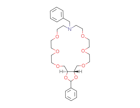 (1S,23S)-12-benzyl-25-phenyl-3,6,9,15,18,21,24,26-octaoxa-12-azabicyclo[21.3.0]-hexacosane