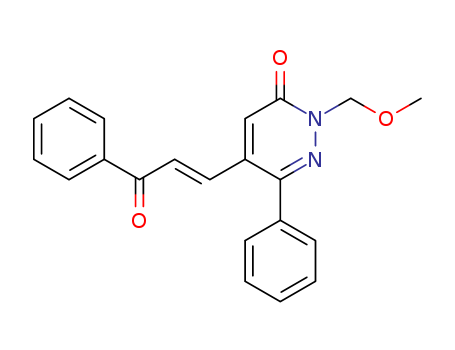 2-methoxymethyl-5-(3-oxo-3-phenylpropenyl)-6-phenyl-3-pyridazinone