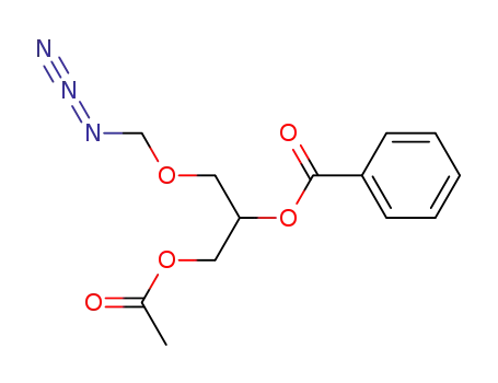 Molecular Structure of 476372-29-9 ((3-acetoxy-2-O-benzoyl-1-propoxy)methyl azide)