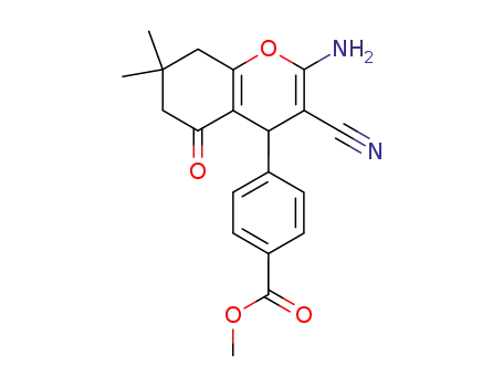 methyl 4-(2-amino-3-cyano-7,7-dimethyl-5-oxo-5,6,7,8-tetrahydro-4H-chromen-4-yl)benzoate