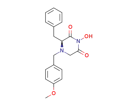 (S)-3-Benzyl-1-hydroxy-4-(4-methoxy-benzyl)-piperazine-2,6-dione