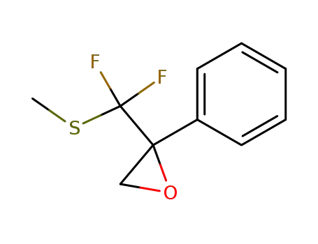 Molecular Structure of 192862-21-8 (Oxirane, 2-[difluoro(methylthio)methyl]-2-phenyl-)