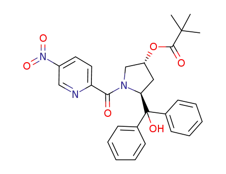 (3R,5S)-5-(hydroxydiphenylmethyl)-1-(3-nitropicolinoyl)pyrrolidin-3-yl pivalate