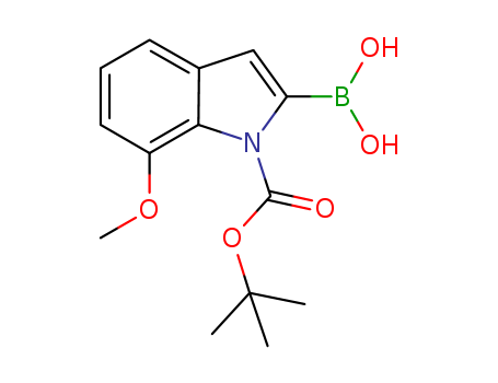 1H-Indole-1-carboxylicacid, 2-borono-7-methoxy-, 1-(1,1-dimethylethyl) ester