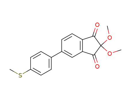 2,2-dimethoxy-5-(4-methylsulfanylphenyl)indan-1,3-dione